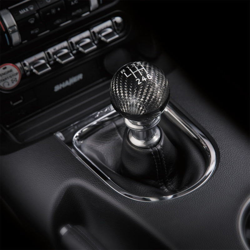 2015-2026 Mustang Carbon Fiber Shift Knob 6 Speed - View 2 | Dirty Garage