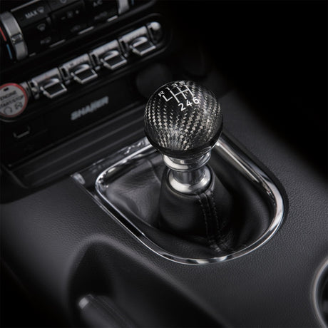 2015-2026 Mustang Carbon Fiber Shift Knob 6 Speed - View 2 | Dirty Garage