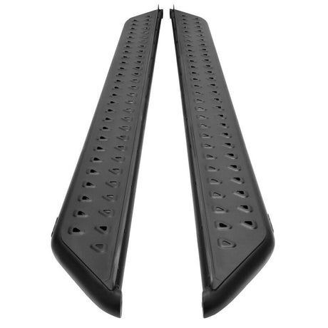 2019-2026 GM 1500/HD Crew Cab Outlaw Series Black Nerf Step Bars - View 8 | Dirty Garage