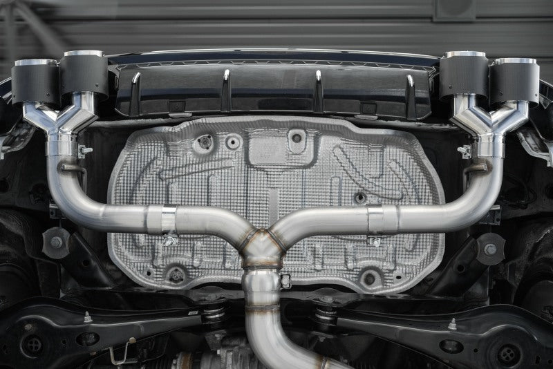 2015-2019 VW Golf R 3" T304 Cat Back Exhaust Carbon Fiber Tips - View 6 | Dirty Garage