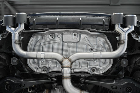 2015-2019 VW Golf R 3" T304 Cat Back Exhaust Carbon Fiber Tips - View 6 | Dirty Garage