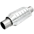 Universal Catalytic Converter 3in Inlet Outlet Center Center Round 9in Body x 5.125in Width x 13in Overall Length | Dirty Garage