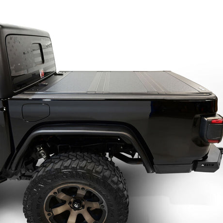 Westin 20-22 Jeep Gladiator JT 4WD 5ft. Bed Hard Tri-Fold Tonneau Cover - Black - View 5 | Dirty Garage