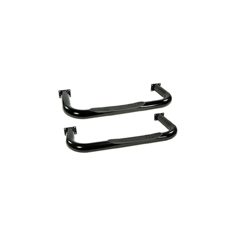 Rugged Ridge 3in Round Tube Side Steps Black 76-83 CJ5 | Dirty Garage