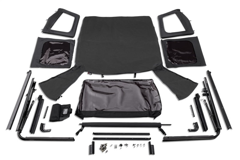 Rugged Ridge Complete Soft Top w/Black Frame 76-95 Jeep Wrangler CJ/YJ | Dirty Garage