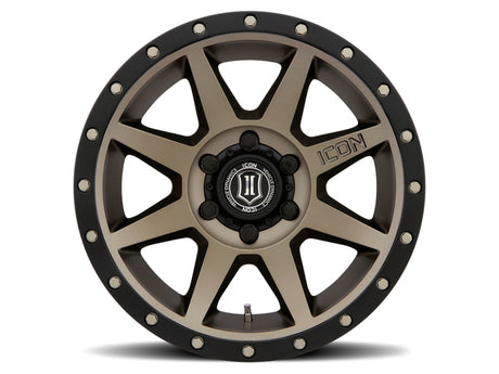 Universal Rebound 18x9 6x5.5 25mm Offset 6" BS 95.1mm Bore Bronze Wheel - View 2 | Dirty Garage