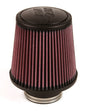 Universal Rubber Filter - Round Tapered 6in Base OD x 3in Flange ID x 6in H | Dirty Garage