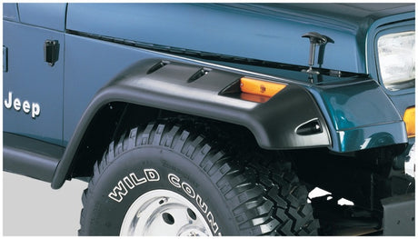 1987-1995 Jeep Wrangler Cutout Style Flares Black 2-Piece | Dirty Garage