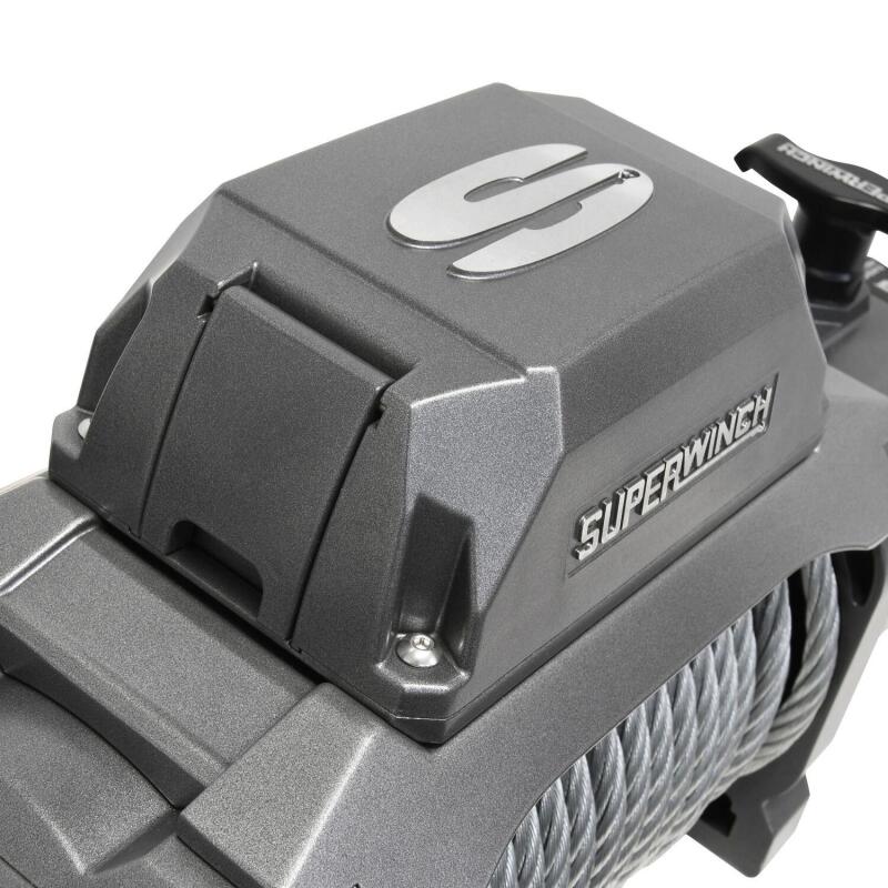 Universal 12k LBS SX12 Graphite Steel Wire Rope Winch - View 6 | Dirty Garage