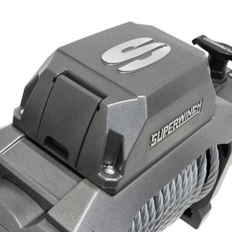 Universal 12k LBS SX12 Graphite Steel Wire Rope Winch - View 6 | Dirty Garage