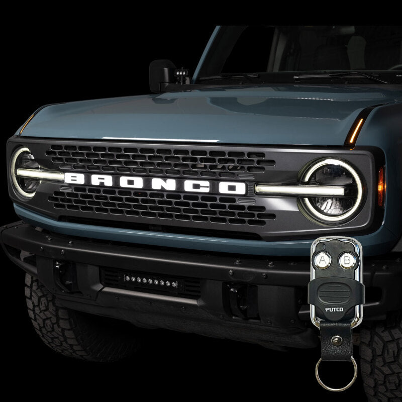 2022-2026 Bronco Luminix DRL LED Lights w/ Pair of Hood Limb Riser Replacements - View 2 | Dirty Garage