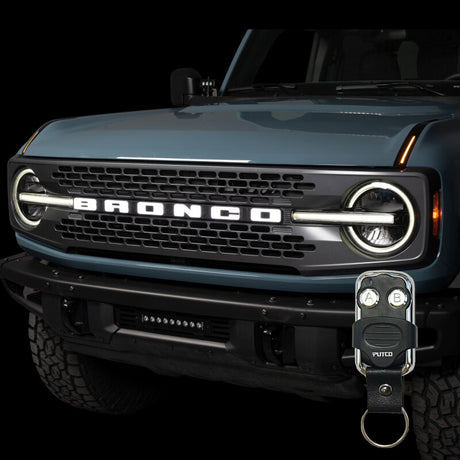 2022-2026 Bronco Luminix DRL LED Lights w/ Pair of Hood Limb Riser Replacements - View 2 | Dirty Garage