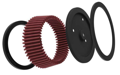 Universal Round Tapered 6.25in Base OD x 5.5in Top OD x 2.125in H Replacement Filter for Harley Davidson - View 8 | Dirty Garage