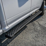 2006-2026 Ram 1500/HD Crew Cab Black 83" Grate Steps Running Boards - View 3 | Dirty Garage