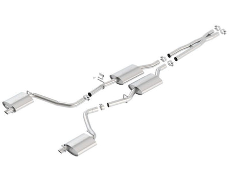 Borla 15-16 Dodge Charger 3.6L V6 S-Type Cat Back Exhaust (Uses Factory Valence) - View 3 | Dirty Garage
