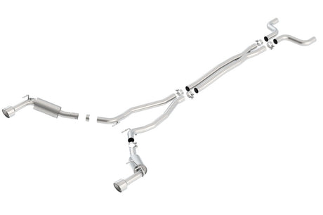 Borla 14-15 Chevy Camaro SS 6.2L V8 Single Split Rear Exit S-Type Catback Exhaust - View 2 | Dirty Garage