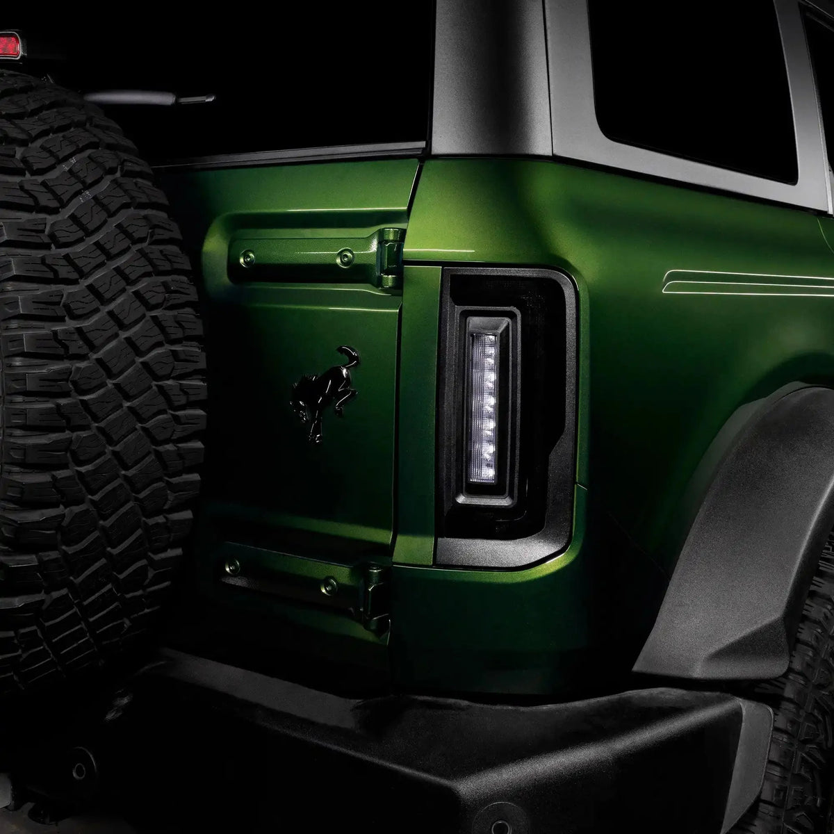 2021-2025 Bronco Flush Style Lensless LED Tail Lights, Tinted - View 2 | Dirty Garage