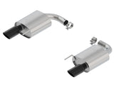 Borla Atak S Rear Section 15-17 Ford Mustang GT 5.0L V8 MT/AT 2.5in pipe 4in tip (Black Chrome) - View 3 | Dirty Garage