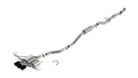 Borla 2023 Honda Civic Type R MT ATAK Catback Exhaust w/ 4in Ceramic Black Tips | Dirty Garage