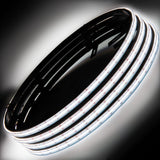Universal LED Illuminated Wheel Rings 16.5" PLASMA ColorSHIFT w/ BC2 Bluetooth Controller - View 3 | Dirty Garage