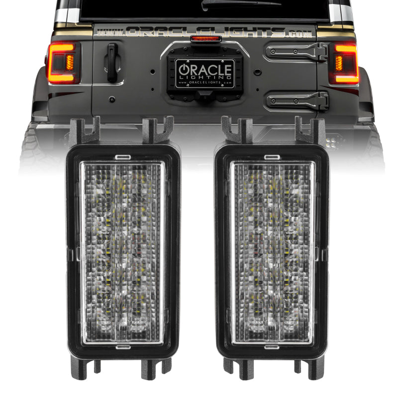 2018-2026 Wrangler JL Dual Function Reverse LED Flush Taillight Amber White | Dirty Garage