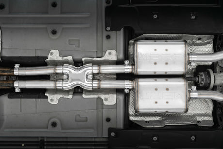 2015-2026 Challenger 3.6L SS 2.5" Quad Tip Split Rear Exit Carbon Fiber Tips - View 2 | Dirty Garage