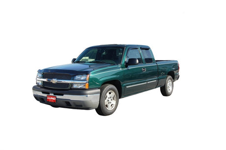1999-2007 GM 1500 Ext Cab Smoke Ventvisor Outside Mount Window Deflectors 4-Piece - View 5 | Dirty Garage