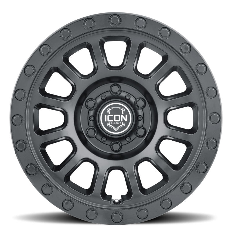 Universal Hulse 17 x 8.5 6 x 5.5 0mm Offset 4.75" BS Double Black - View 4 | Dirty Garage