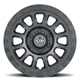 Universal Hulse 17 x 8.5 6 x 5.5 0mm Offset 4.75" BS Double Black - View 4 | Dirty Garage