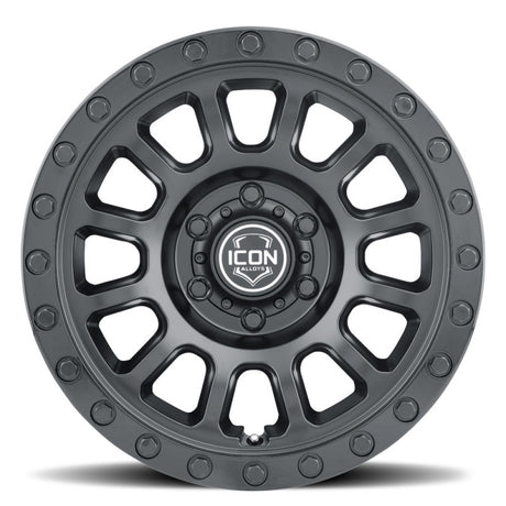 Universal Hulse 17 x 8.5 6 x 5.5 0mm Offset 4.75" BS Double Black - View 4 | Dirty Garage