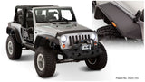 2007-2018 Wrangler 2-Door Flat Style Fender Flares 4pc - Black - View 2 | Dirty Garage