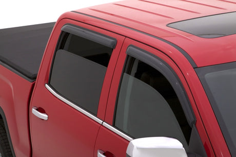 2015-2018 GM HD Crew Cab Ventvisor Outside Mount Window Deflectors Smoke 4-Piece - View 6 | Dirty Garage
