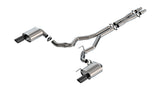 Borla 2024 Ford Mustang GT 5.0L V8 w/o Active Exhaust ATAK Cat-Back Exhaust System - Black Chrome | Dirty Garage