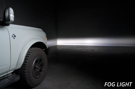 2021-2025  Bronco Stage Series Fog Pocket Kit - White Sport - View 4 | Dirty Garage