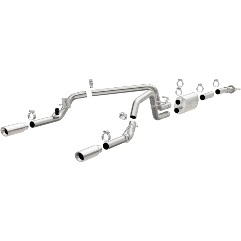 2015-2022 Colorado Canyon Stainless Steel Cat Back Exhaust Dual Split Rear Exit 3.5in | Dirty Garage