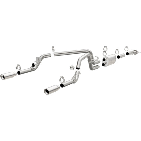 2015-2022 Colorado Canyon Stainless Steel Cat Back Exhaust Dual Split Rear Exit 3.5in | Dirty Garage