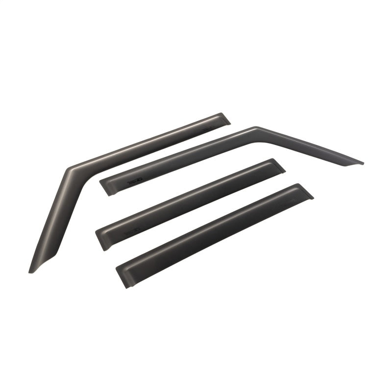 Rugged Ridge Window Visors Matte Black 18-20 Jeep Wrangler JLU/JT - View 3 | Dirty Garage