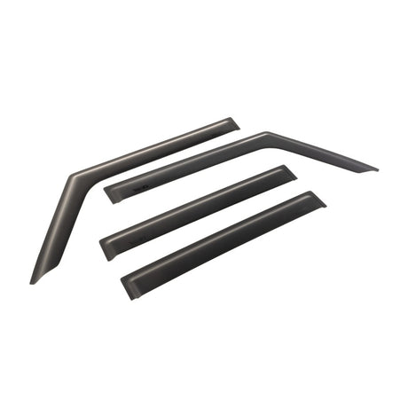 Rugged Ridge Window Visors Matte Black 18-20 Jeep Wrangler JLU/JT - View 3 | Dirty Garage
