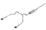 Borla 19 Chevrolet Silverado/GMC Sierra 1500 6.2L SS Touring Catback Exhaust - Black Chrome Tips | Dirty Garage