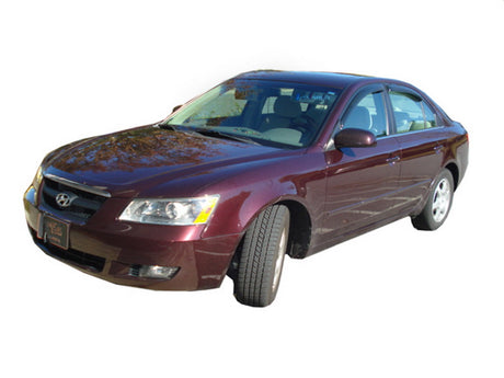 2005-2010 Sonata Ventvisor Outside Mount Window Deflectors 4-Piece Smoke - View 3 | Dirty Garage