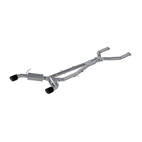 2016-2019 Infiniti Q50 3.0L 3" Cat Back w 4.5" OD Carbon Fiber Tips - View 2 | Dirty Garage