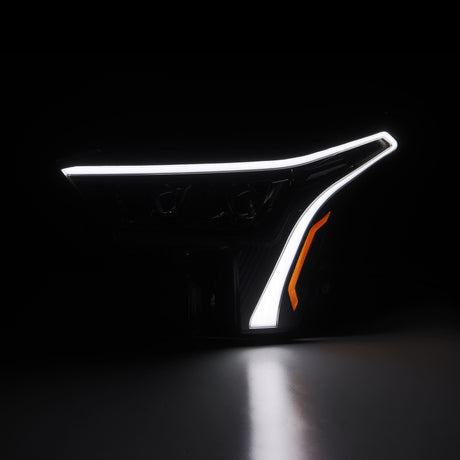 2022-2025 Tundra Luxx-Series Alpha-Black Headlights Amber DRL - View 4 | Dirty Garage