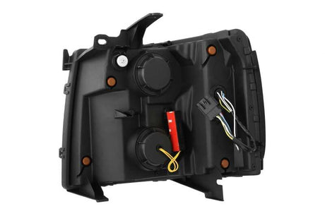2007-2013 GM HD Nova-Series LED Projector Jet Black Headlight Sequential Turn Signal - View 4 | Dirty Garage
