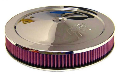 Universal 14in Red Custom Air Cleaner Assembly - 5.125in ID x 14in OD x 3.87in H | Dirty Garage
