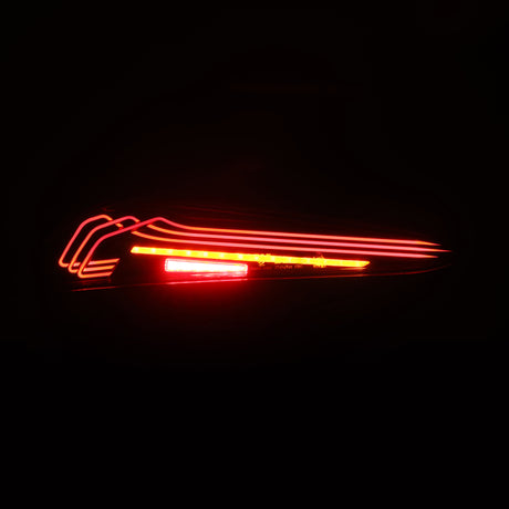 2020-2024 Supra Luxx-Series Laser Style LED Tail Lights Alpha-Black - View 5 | Dirty Garage