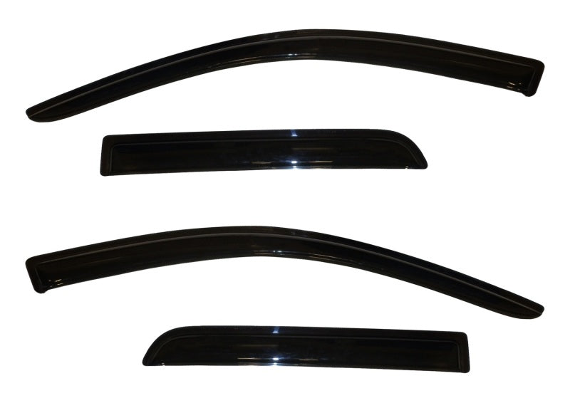 2011-2013 Outlander Sport Ventvisor Outside Mount Window Deflectors 4-Piece Smoke - View 4 | Dirty Garage