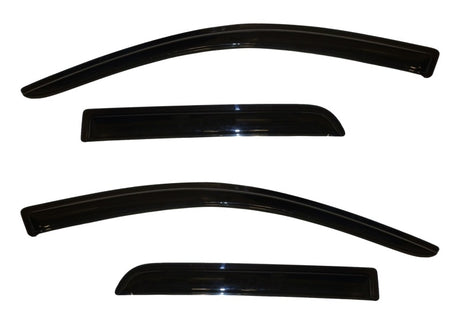 2011-2013 Outlander Sport Ventvisor Outside Mount Window Deflectors 4-Piece Smoke - View 4 | Dirty Garage