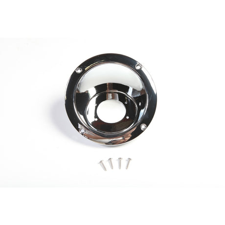 Rugged Ridge 97-06 Jeep Wrangler Chrome Gas Tank Filler Bezel - View 2 | Dirty Garage