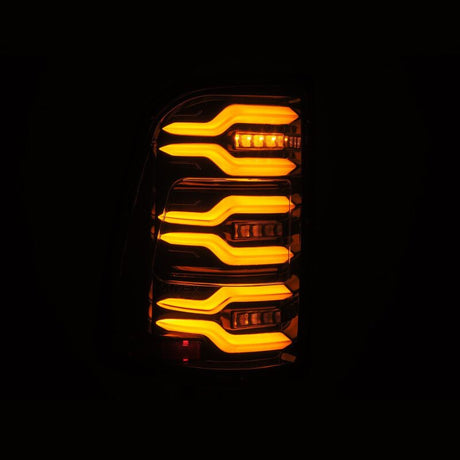 2019-2021 Ram 1500 Luxx-Series LED Tail Lights Alpha Black w Active Light Sequential Signal - View 5 | Dirty Garage