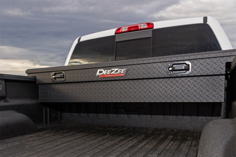 Dee Zee Universal Tool Box - Red Crossover - Single Lid Black BT Pull Handle (Low/Txt Blk) - View 3 | Dirty Garage